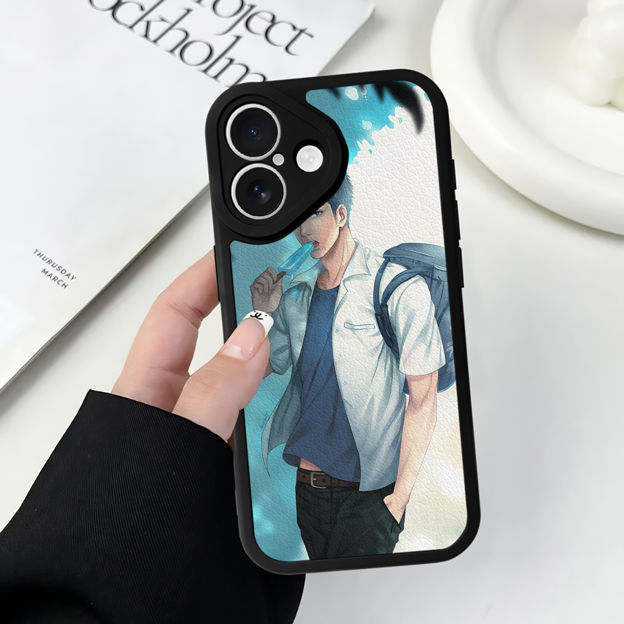 （画像用） SLAM DUNK／スラムダンク 【iPhone 16シリーズ対応】シリコンスマホケース（レザー調） 材質：シリコン